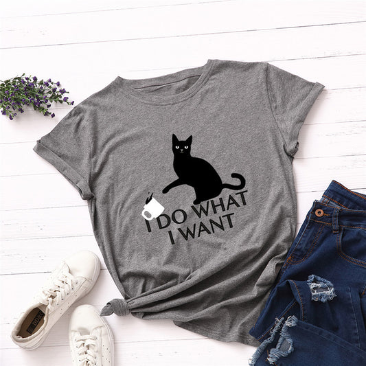 Classic Cotton Letter Print T-Shirt – Comfortable, Stylish, and Versatile